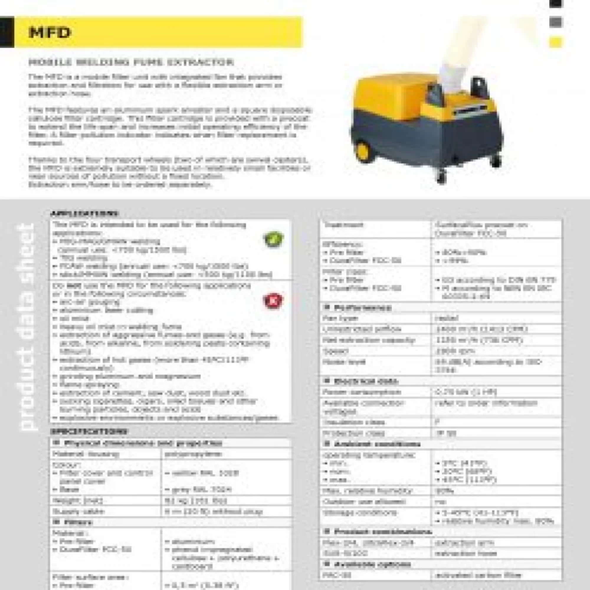 MobileGo Mobile Fiters MFD เครื่องดูดควันเชื่อมแบบเคลื่อนที่ เชื่อม MFD - Image 2