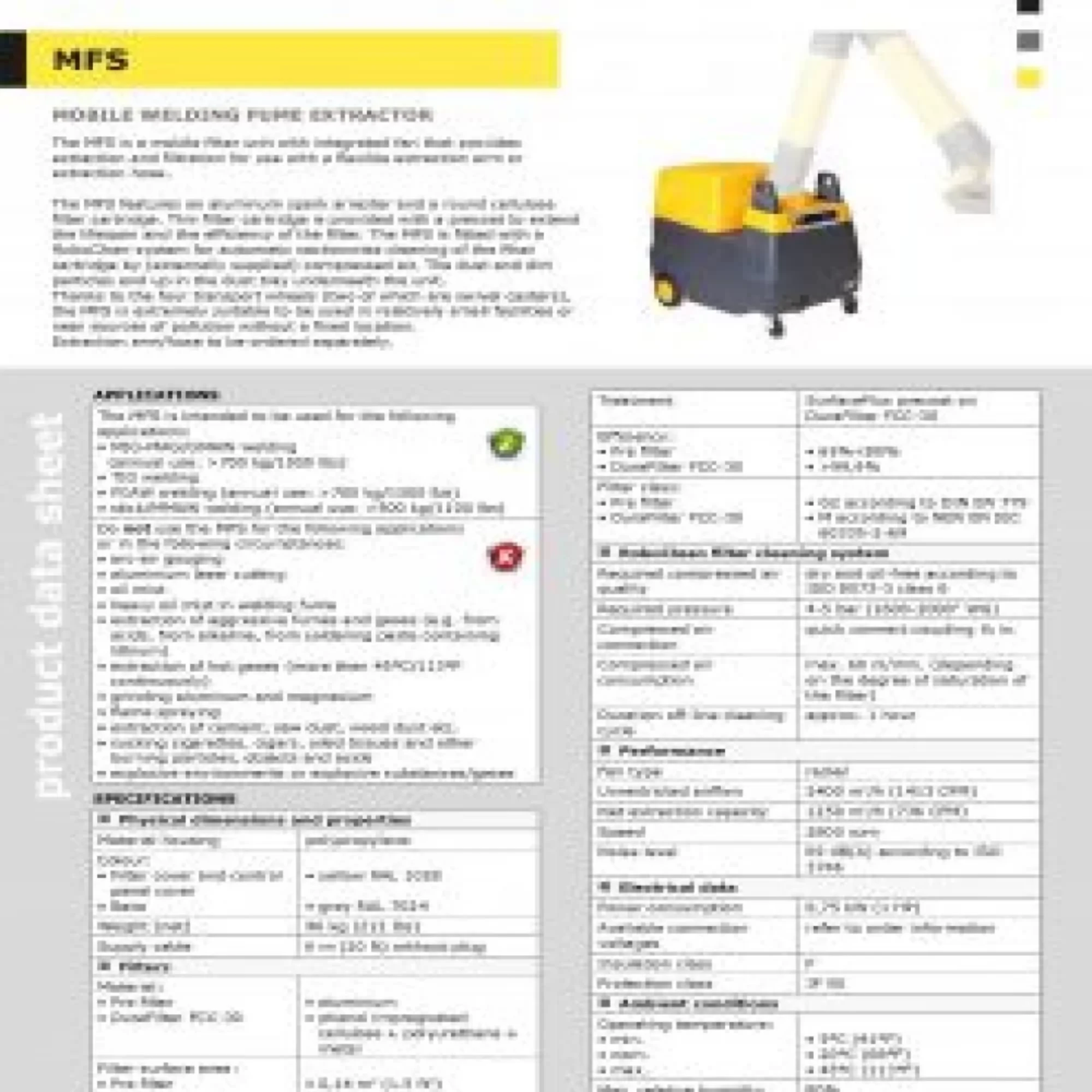 MobileGo Mobile Fiters MFS เครื่องดูดควันเชื่อมแบบเคลื่อนที่ เชื่อม MFS - Image 3