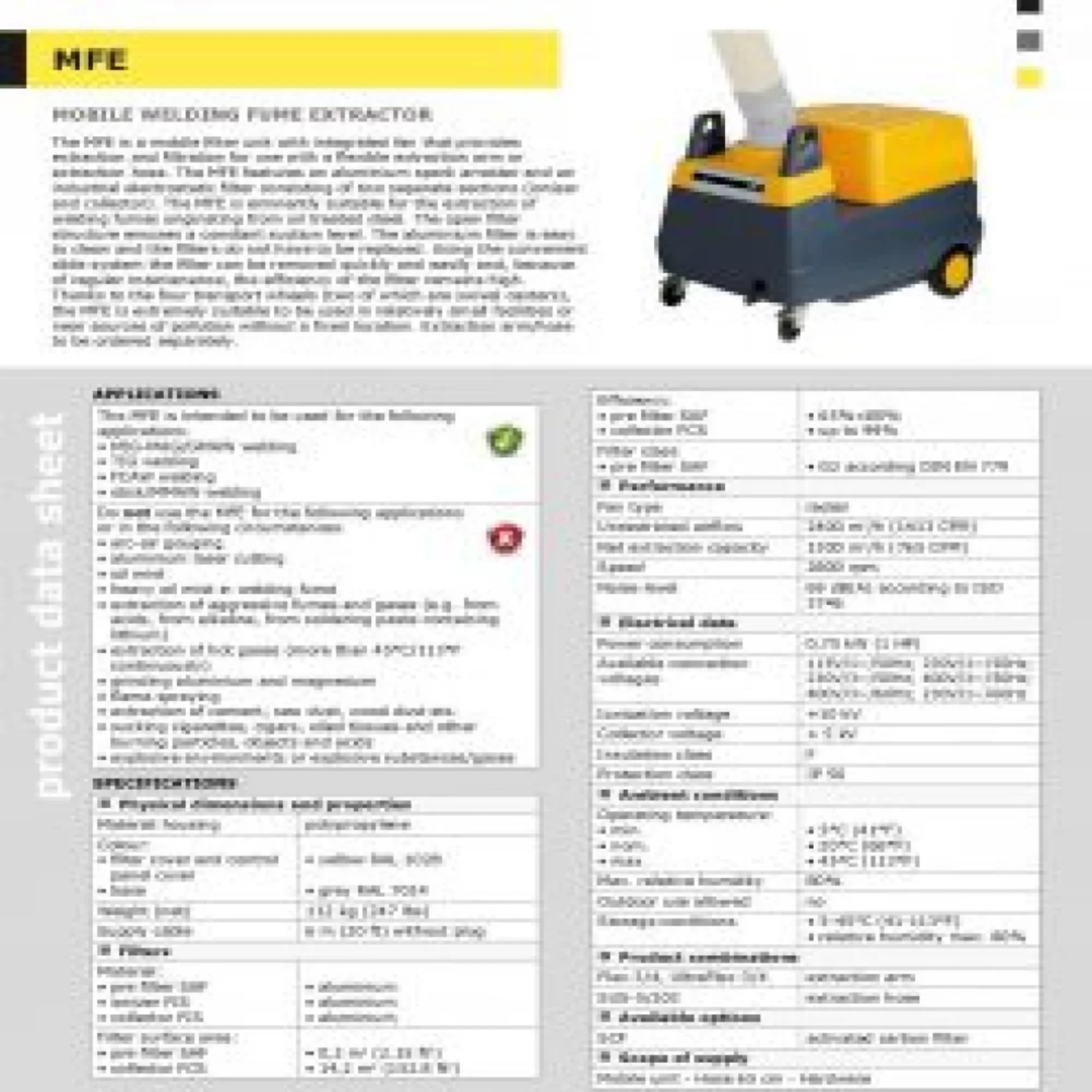 MobileGo Mobile Fiters MFE เครื่องดูดควันเชื่อมแบบเคลื่อนที่ เชื่อม MFD - Image 2